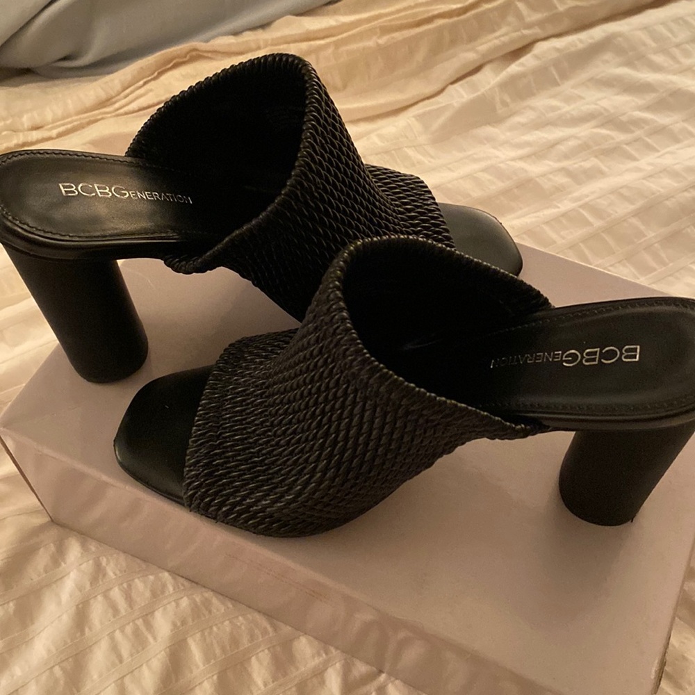 BCBGeneration Wedge Mules